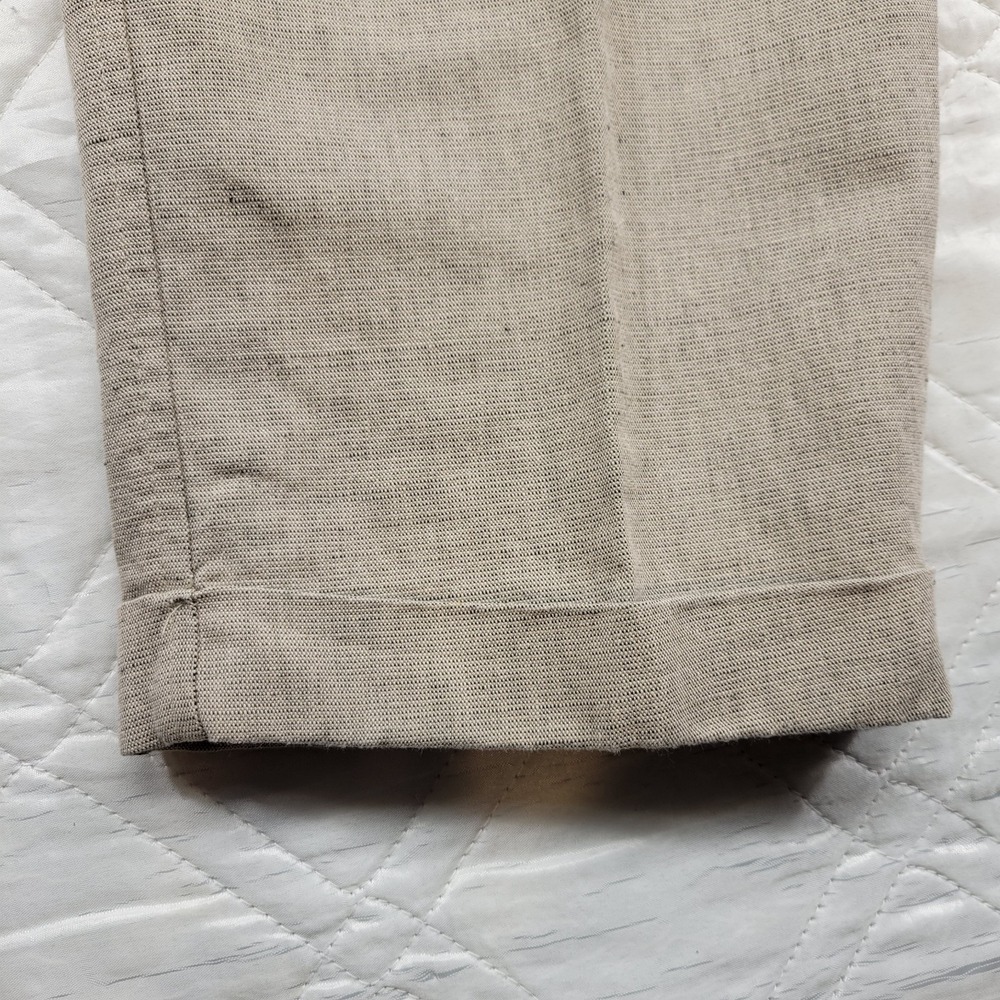 SAVANE 47% Linen/53% Cotton tan dress pants size 36X32 - Picture 3 of 6